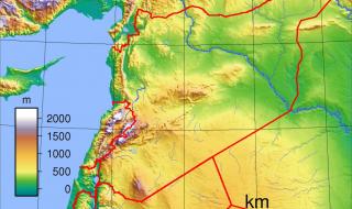叙利亚地理位置图 叙利亚地理位置图